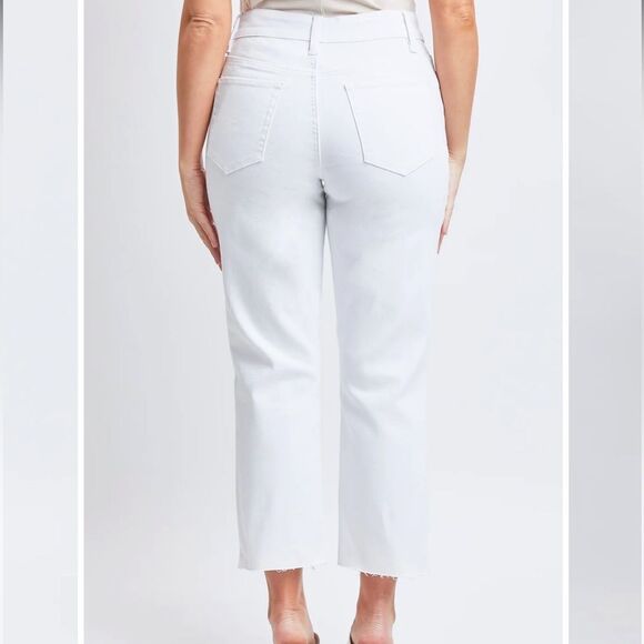 Royalty Vintage High Rise Slim Straight Cropped Jeans NWT - Picture 6 of 12